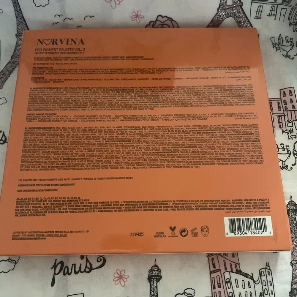 NEW Anastasia Beverly Hills ABH NORVINA Volume 3 Pro‎ Pigment Eyeshadow Palette